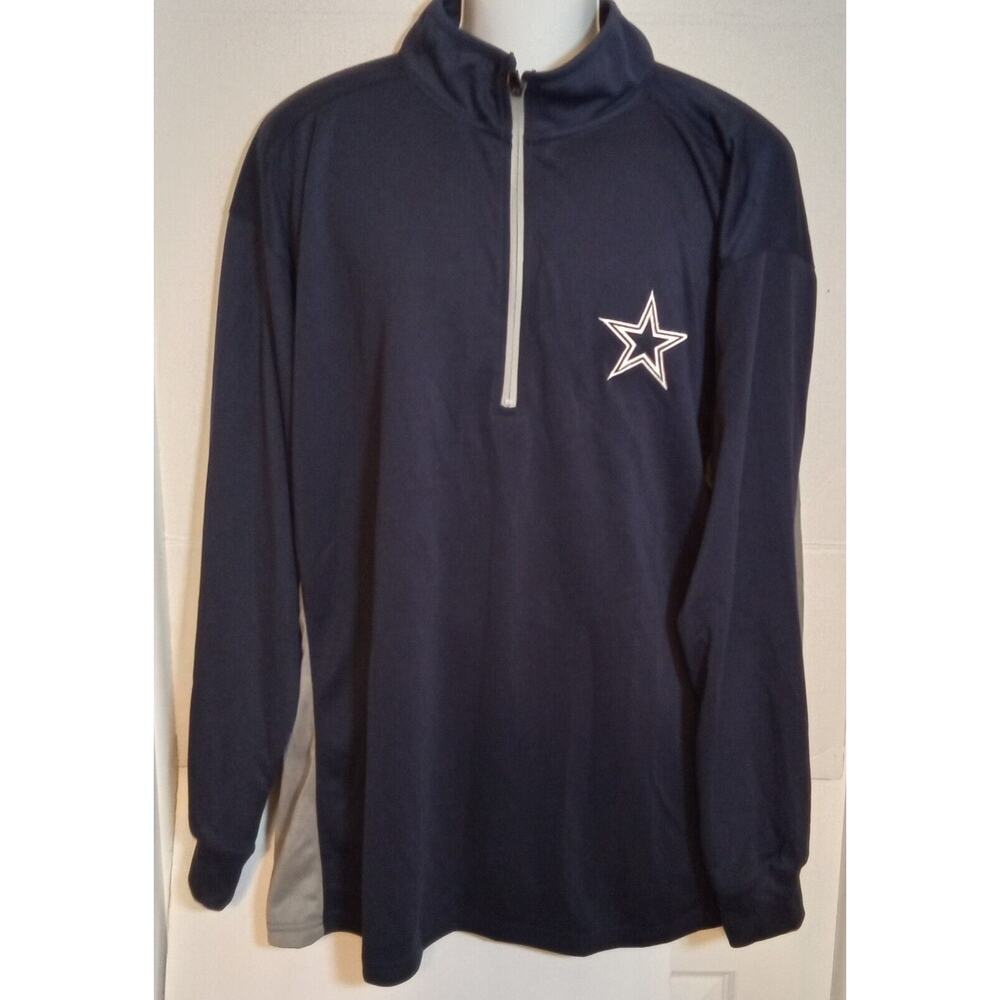 Dallas Cowboys 1/4 Zip Long Sleeve Light Weight Jacket 3XL